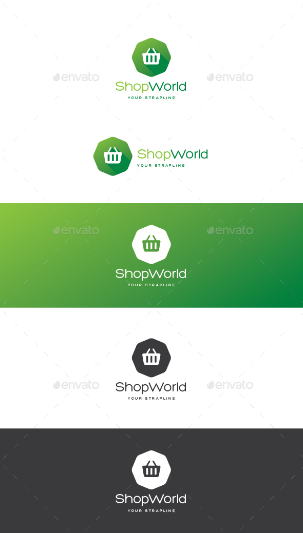 Shop World Logo - Symbols Logo Templates