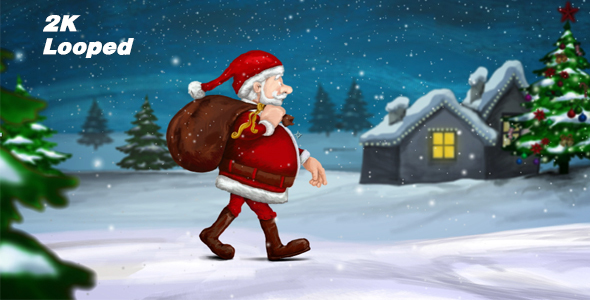 Walking Santa