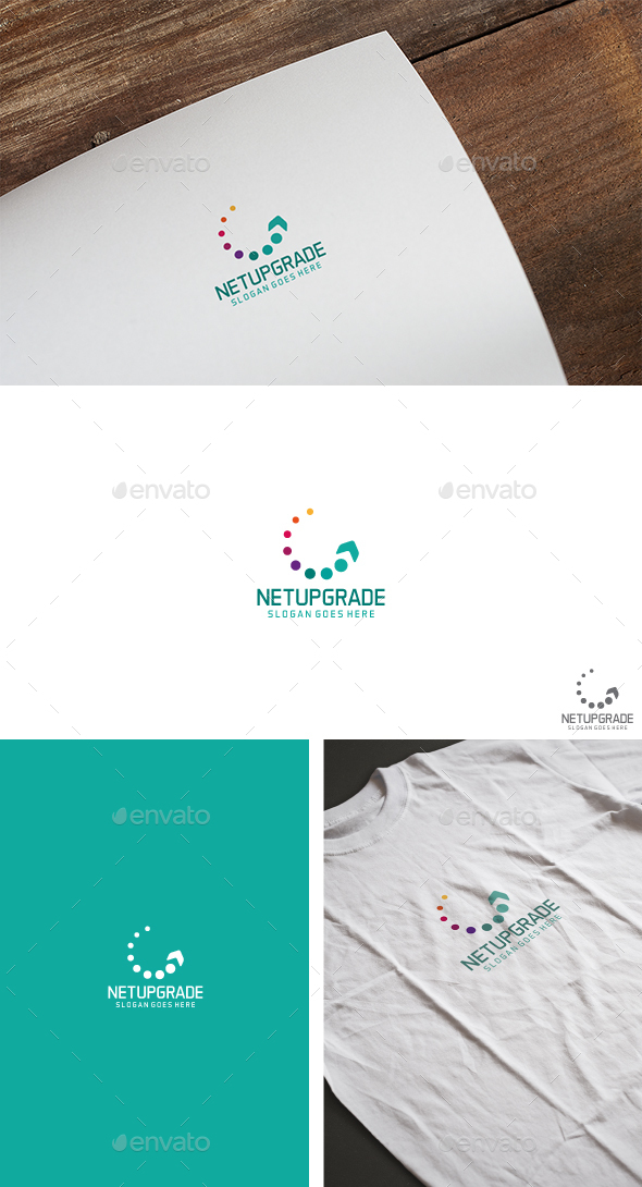 Dot Arrow Logo - Abstract Logo Templates