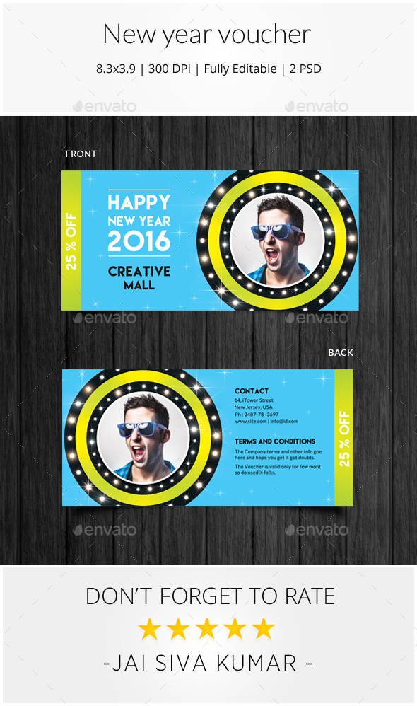 New Year Voucher - Loyalty Cards Cards & Invites