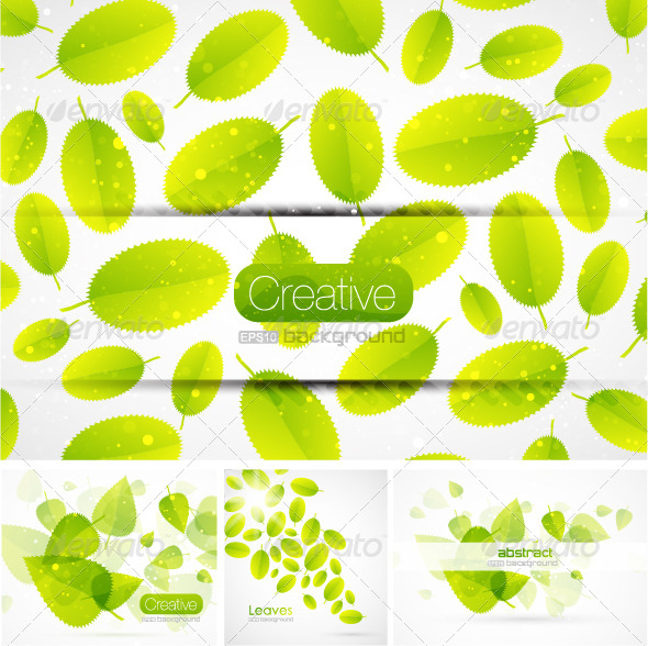 Summer leaves backgrounds