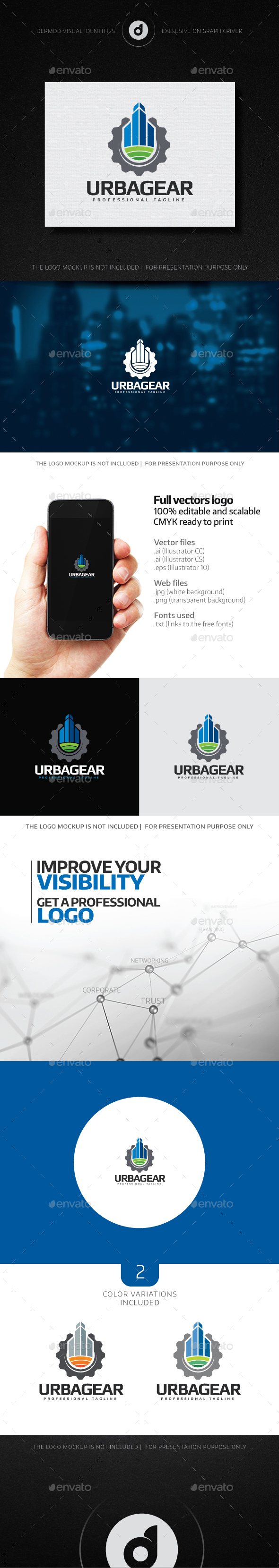 UrbanGear Logo - Abstract Logo Templates