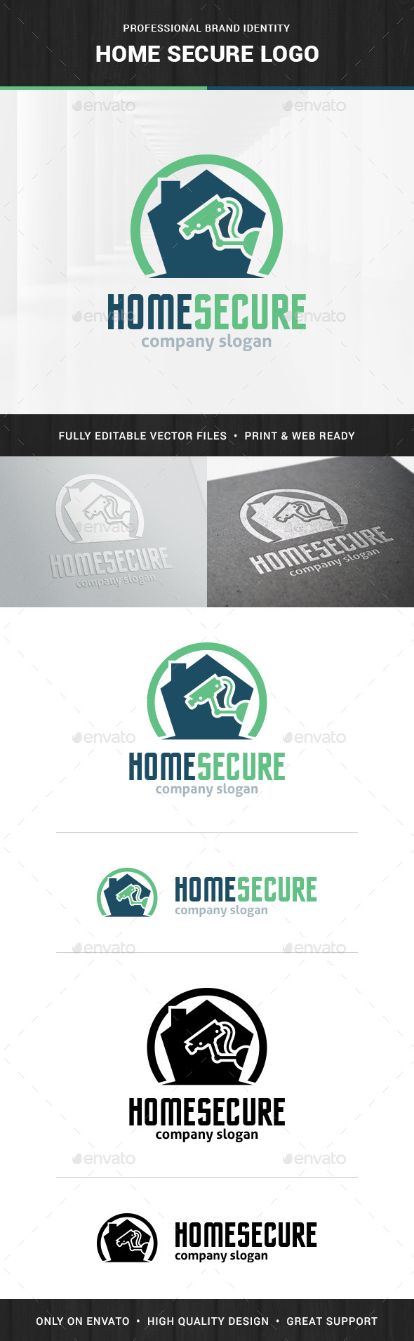Home Secure Logo Template - Objects Logo Templates