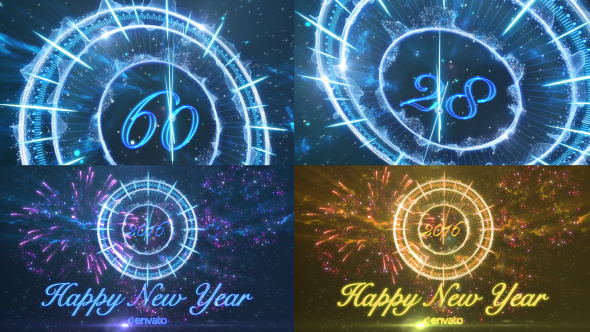 New Year Countdown Universe