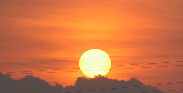 Sunrise and Power Line 04