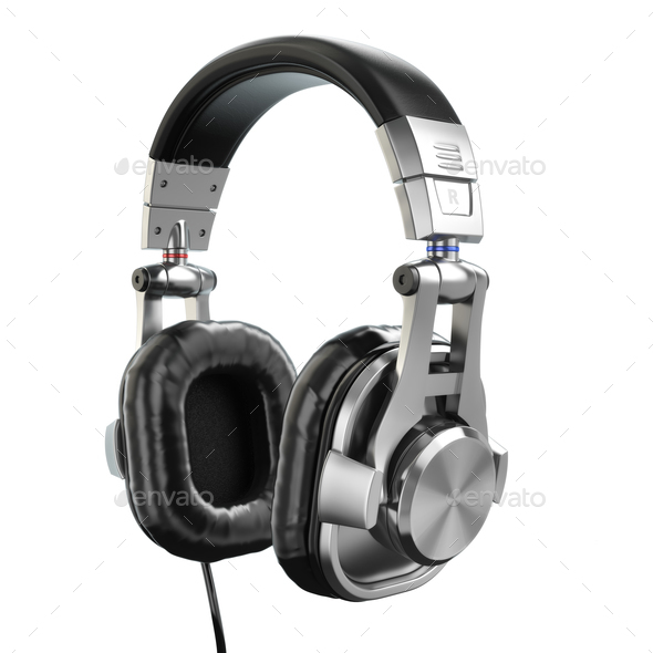 Headphones isolated on white background. - Stock Photo - Images