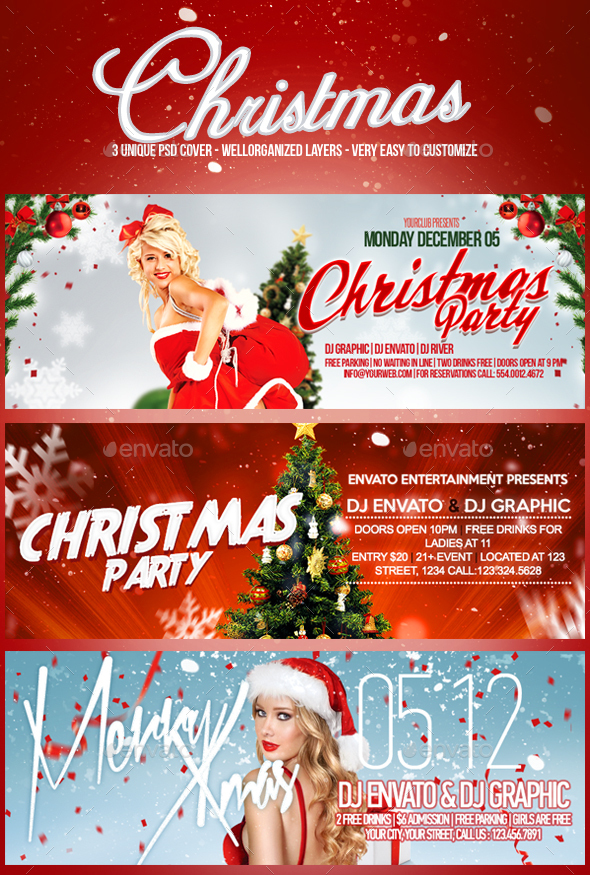 Christmas Party Facebook Cover - Facebook Timeline Covers Social Media