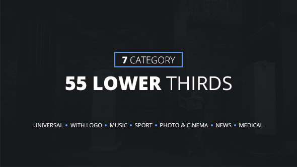 55 Lower Thirds - VideoHive 13935512