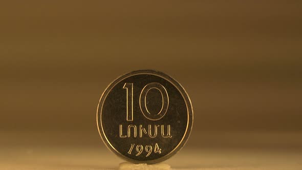 Armenian 10 Cent Coin Collection Item