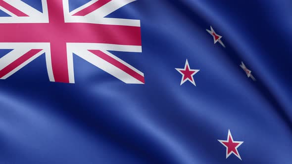 Flag of New Zealand | UHD | 60fps alt