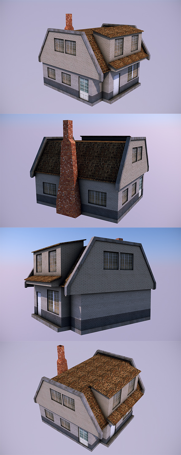 Low Poly House - 3Docean 13940515
