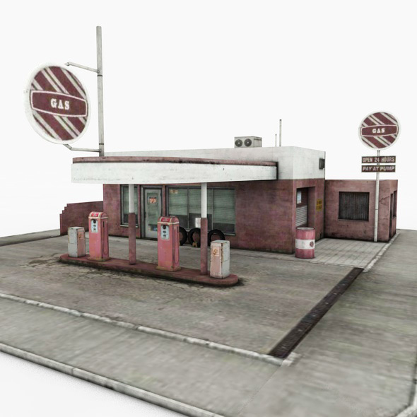 Gas Station - 3Docean 13942491