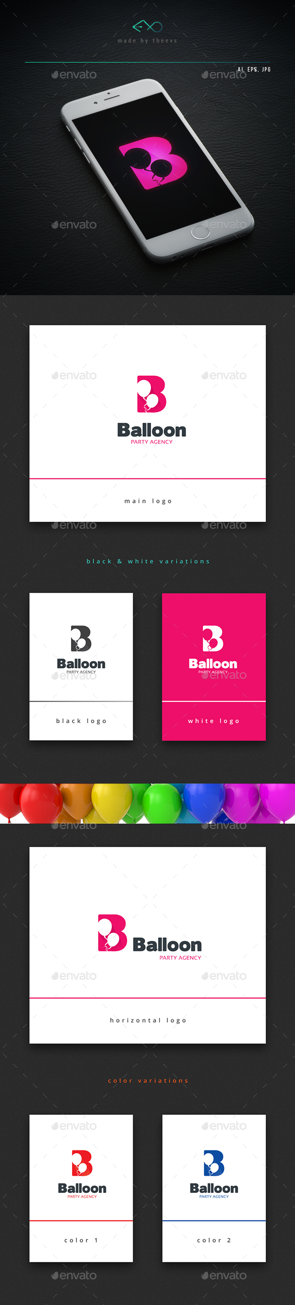Balloon - Letters Logo Templates