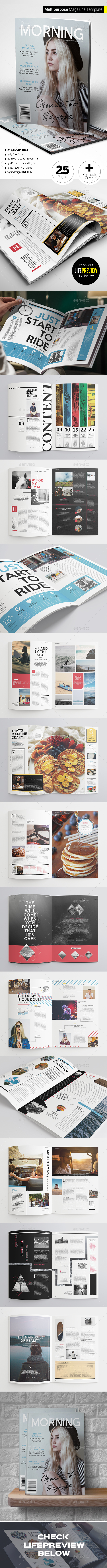 Magazine Template - Magazines Print Templates