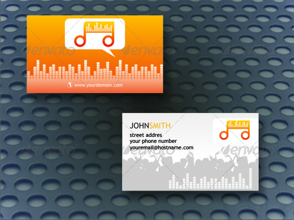 DJ Business Card - Industry Specific Business Cards