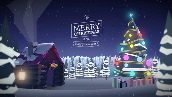 Christmas Forest Titles - VideoHive 13889017