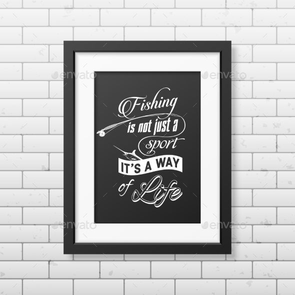 Quote Typographical Background In The Black Frame - Food Objects