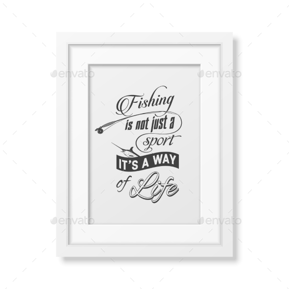 Quote Typographical Background In The White Frame - Food Objects