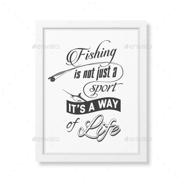 Quote Typographical Background In The White Frame - Food Objects