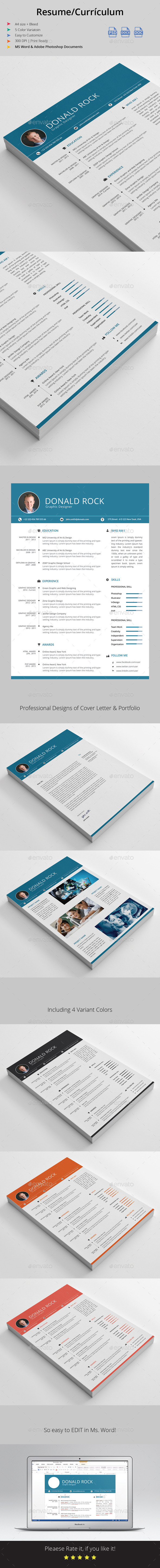 Resume / Currículum - Resumes Stationery