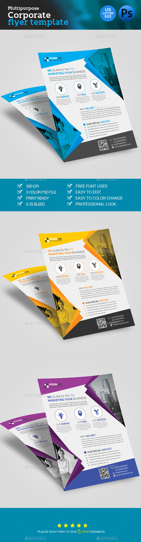 Corporate Flyer - Flyers Print Templates