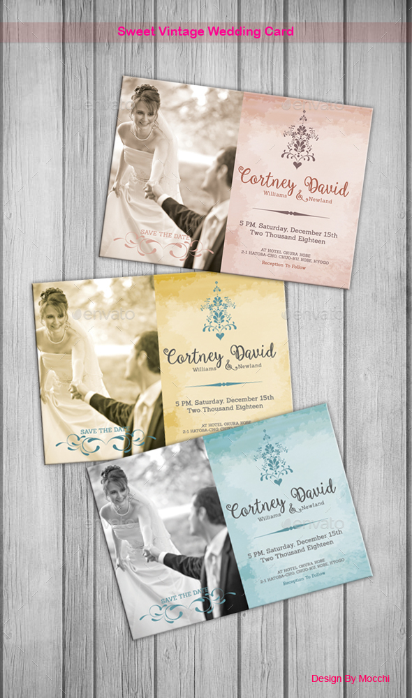 Sweet Vintage Wedding Card - Weddings Cards & Invites