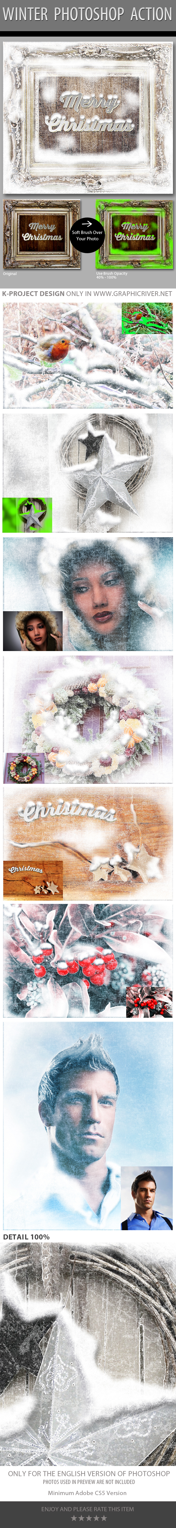 Winter Photoshop Action - Photo Effects Actions
