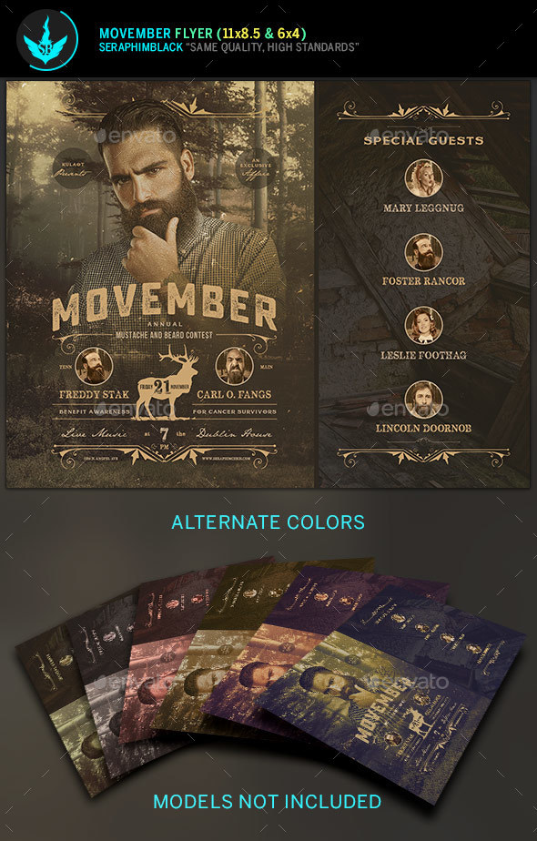 Movember Indie Flyer Template - Events Flyers