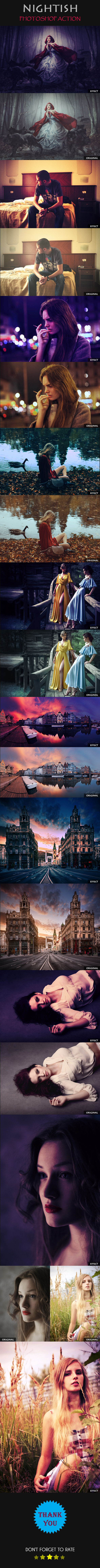 Nightish Photoshop Action - Photo Effects Actions