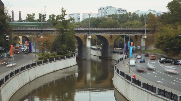 View Of Moscow. Transport Connection