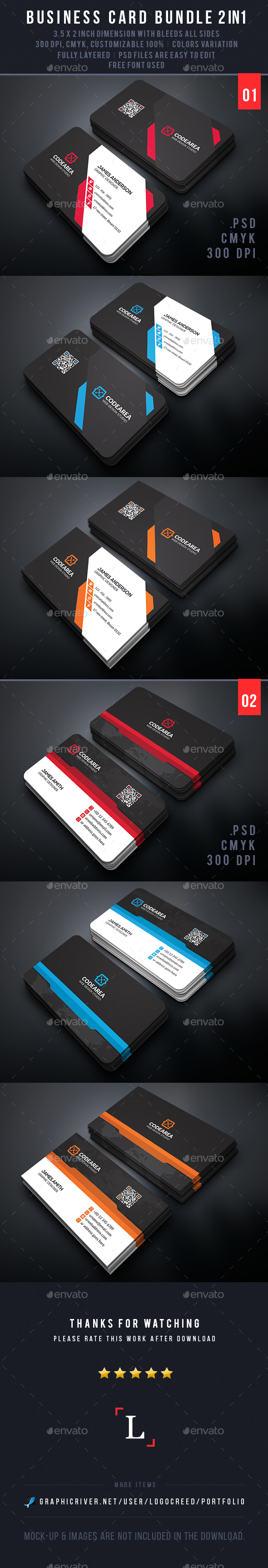 Business Cards Bundle - Business Cards Print Templates