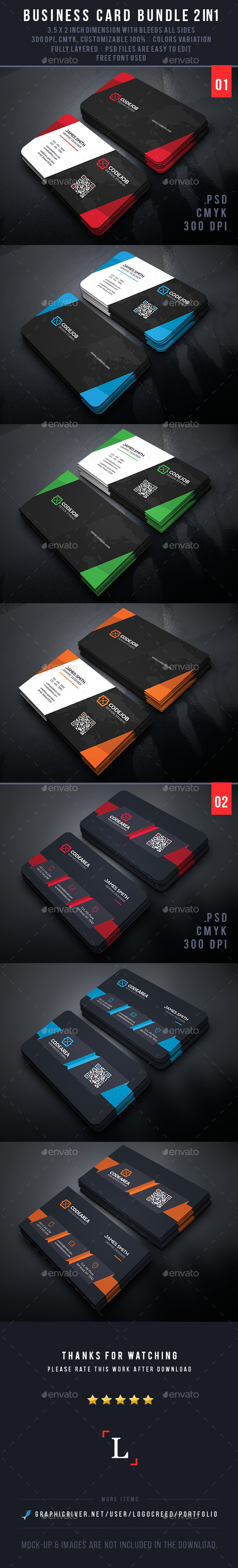 Design Business Card Bundle - Business Cards Print Templates