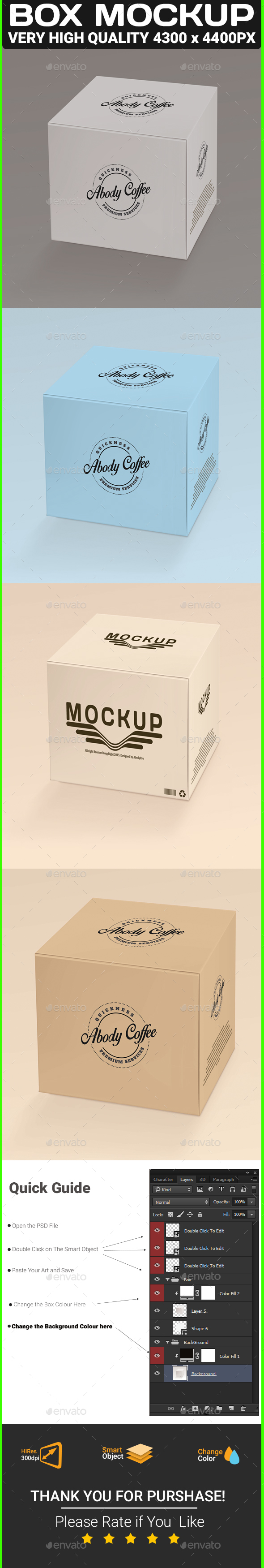 Box Mock-up - Packaging Product Mock-Ups
