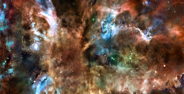 Space Nebulae Background. Cosmic Flight with Plexus alt