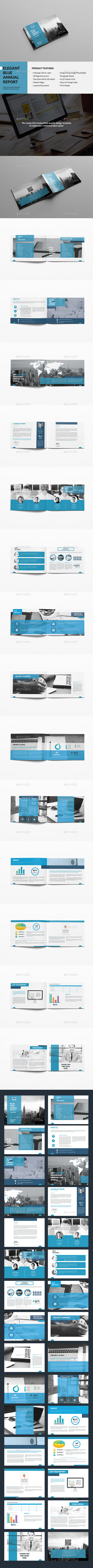 Elegant Blue Annual Report - Corporate Brochures