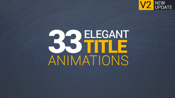 33 Elegant Title Animations