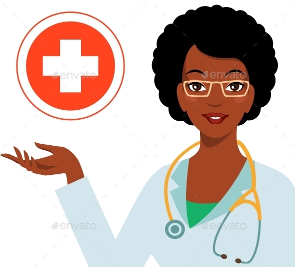 Doctor Woman African American - People Characters