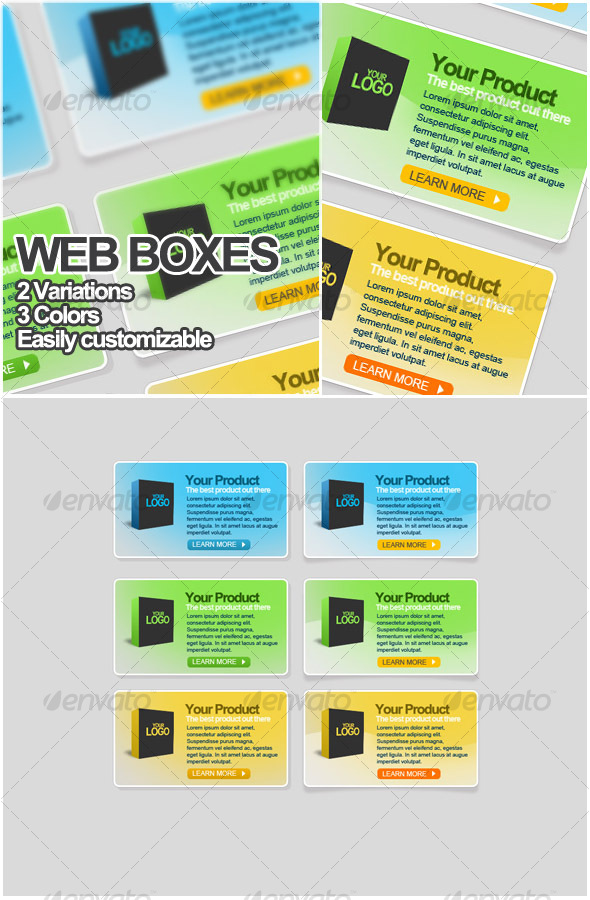 Web boxes elements - Web Elements