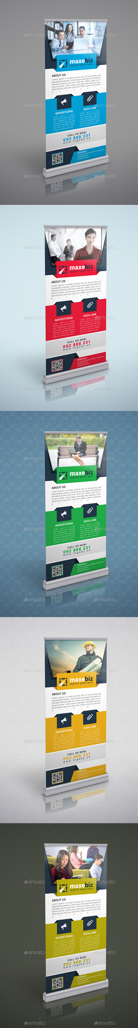 Corporate Rollup Banner - Signage Print Templates