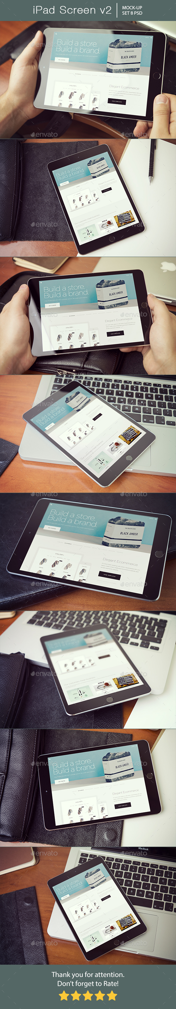 iPad Screen Mockup v2 - Mobile Displays