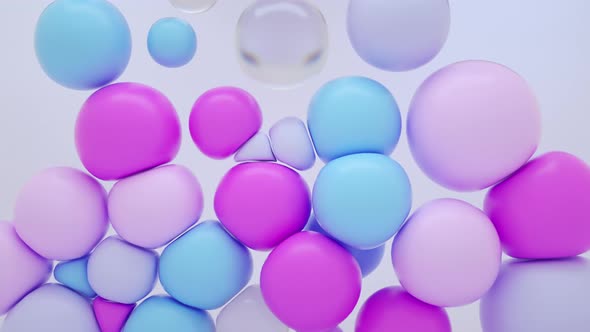 Abstract background with colorful balls