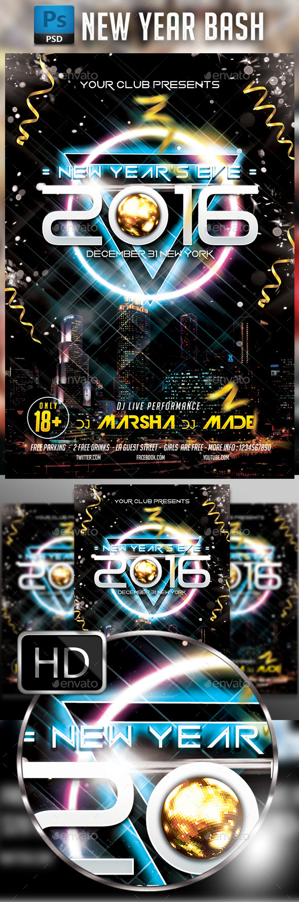New Year's Eve - Events Flyers