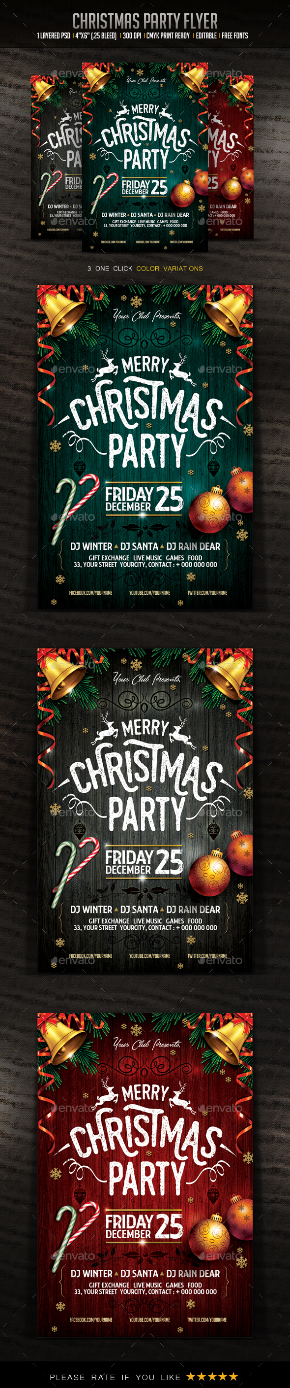 Christmas Party Flyer - Clubs & Parties Events