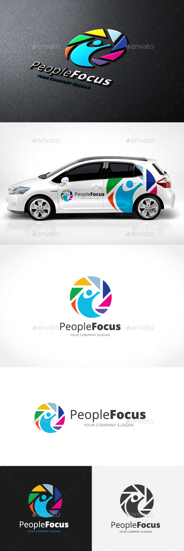 People Focus Logo - Humans Logo Templates
