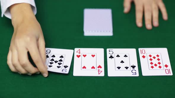 Holdem Poker Dealer With Playing Cards 8 alt