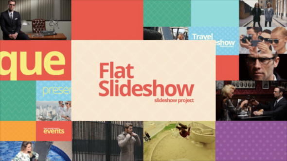 Flat SlideShow - VideoHive 13981809