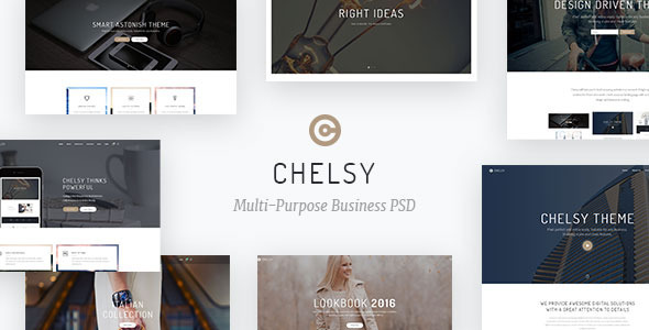 Chelsy | Multi-Purpose Business PSD Template - PSD Templates