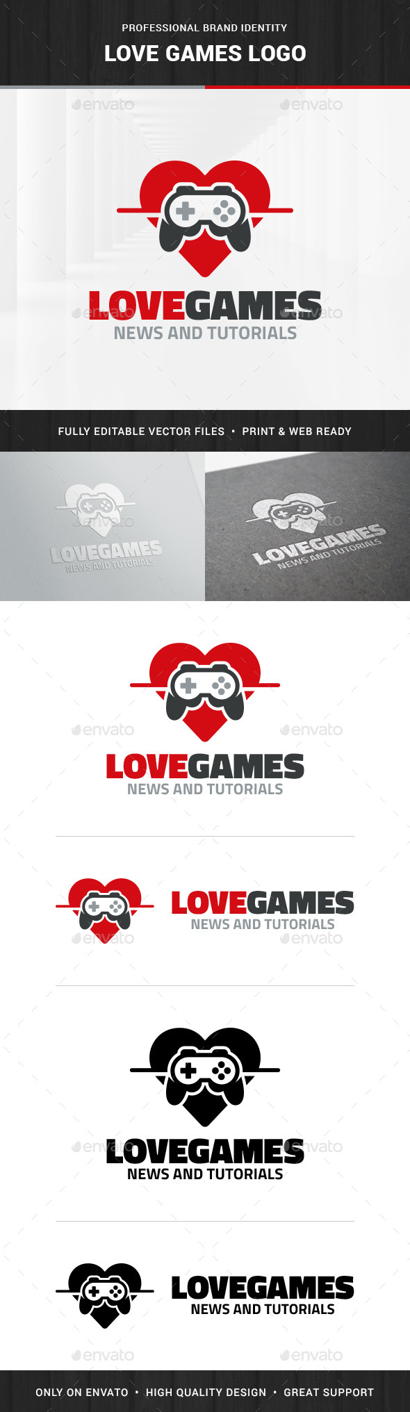 Love Games Logo Templates - Objects Logo Templates