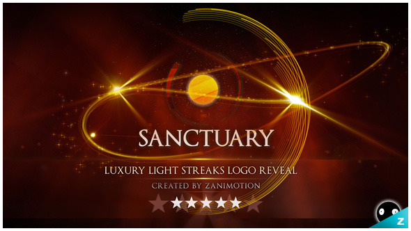 Luxury Light Streaks Logo Reveal