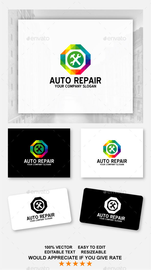 Auto Repair - Abstract Logo Templates